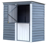 Shed-in-a-Box Steel Storage Shed, Charcoal/Cream, 6-ft x 4-ft H4Q7 - product image 8