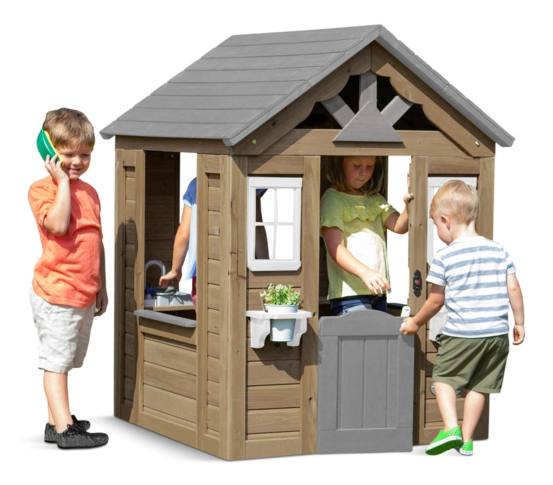Discovery Maple Leaf All Wood Playhouse, Ages 1-5 M9V3