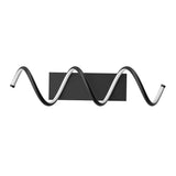 Dante 16W/3000K Matte Black Integrated LED Wall Lamp Vanity Light S3L7 - product image 1