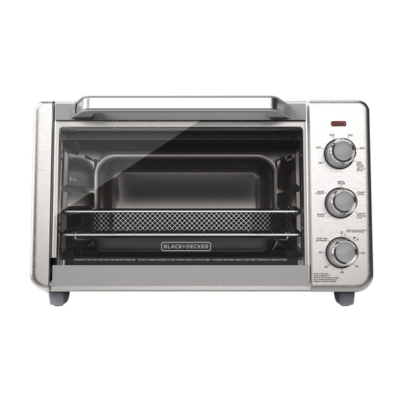 Crisp 'N bake 6-Slice Air Fryer Toaster Oven, Stainless Steel, 5 Cooking Functions X8S7