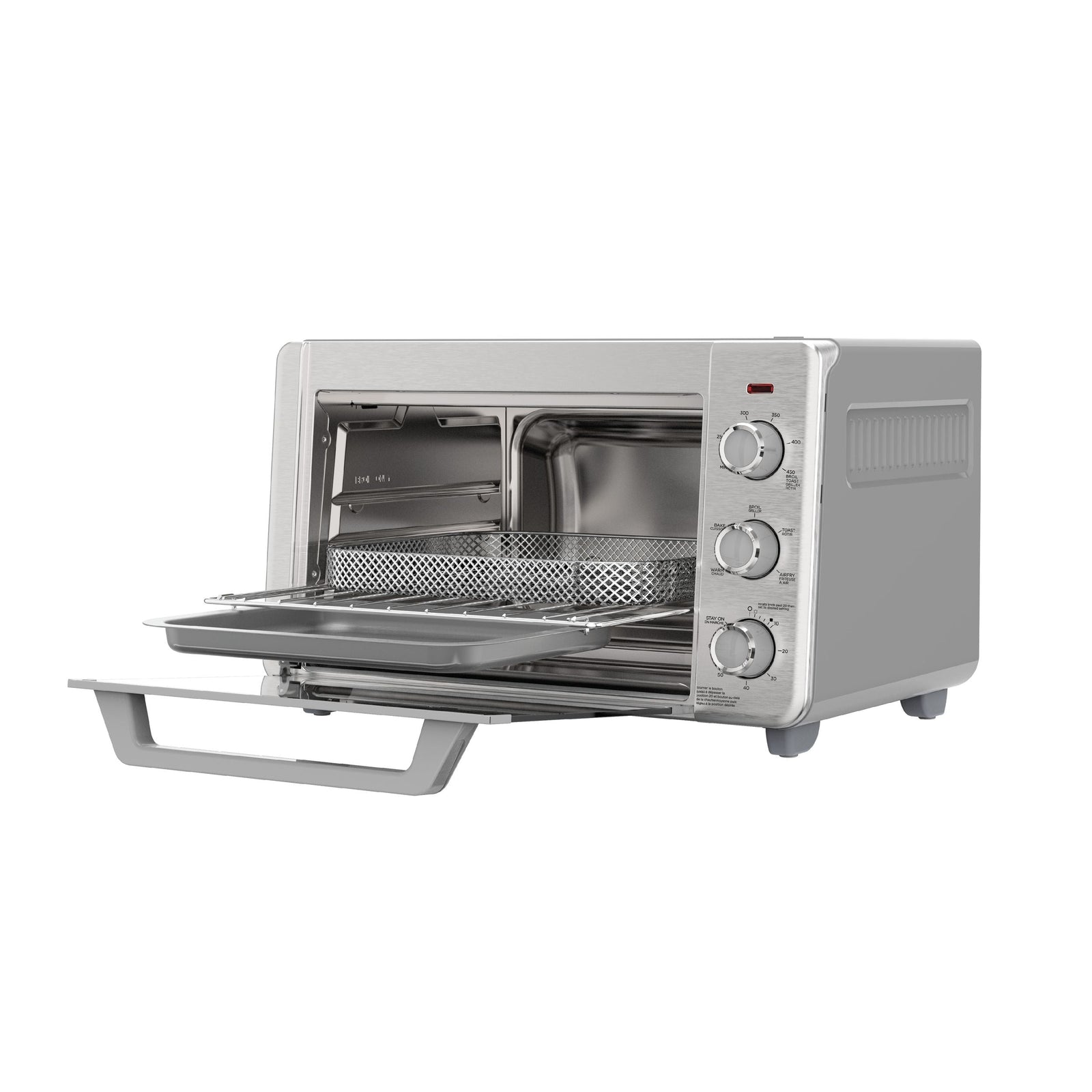 Crisp 'N bake 6-Slice Air Fryer Toaster Oven, Stainless Steel, 5 Cooking Functions C8Q9 - product image 2