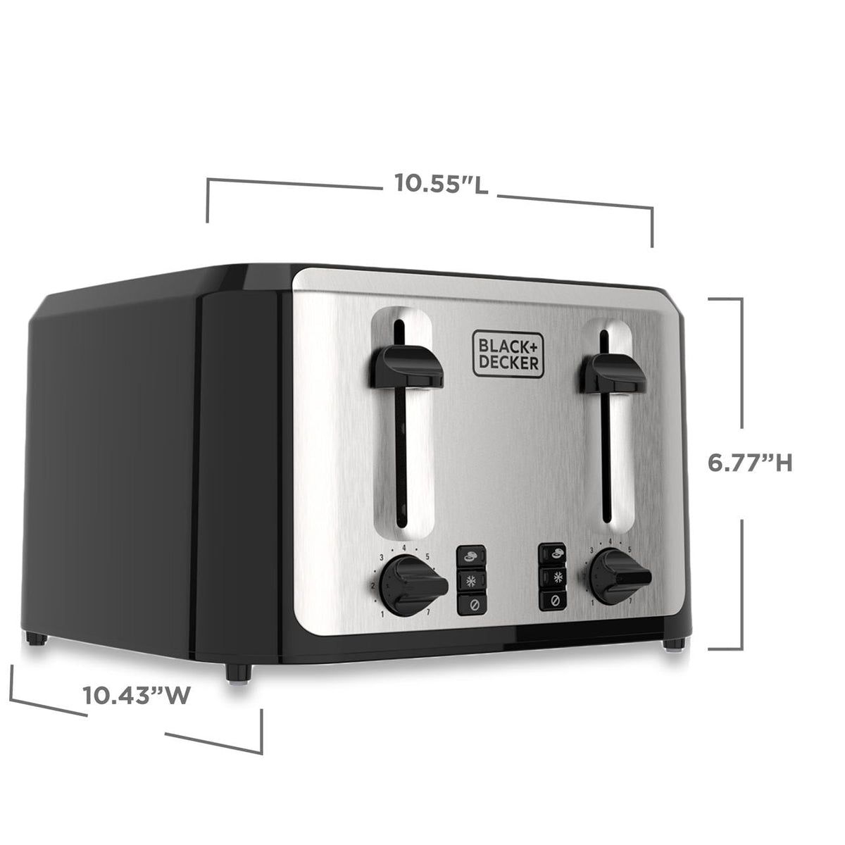 Extra Wide Slots Toaster with 7 Settings, 4-Slices H7S6 - product image 5