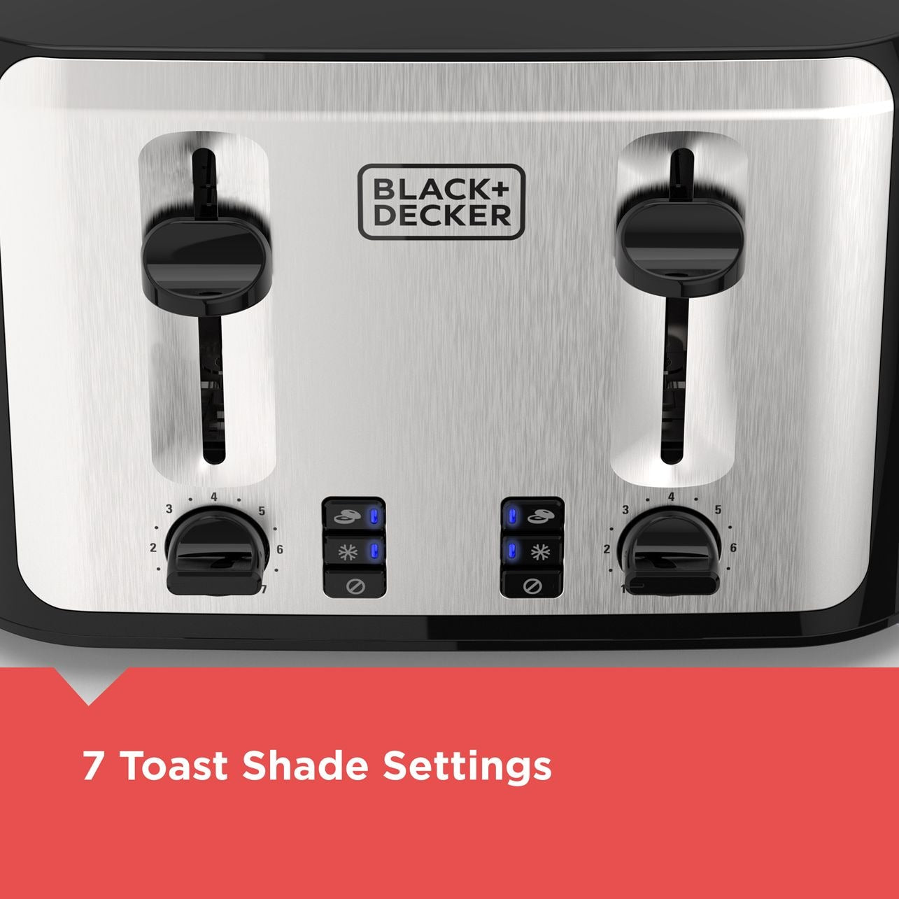 Extra Wide Slots Toaster with 7 Settings, 4-Slices H7S6 - product image 7