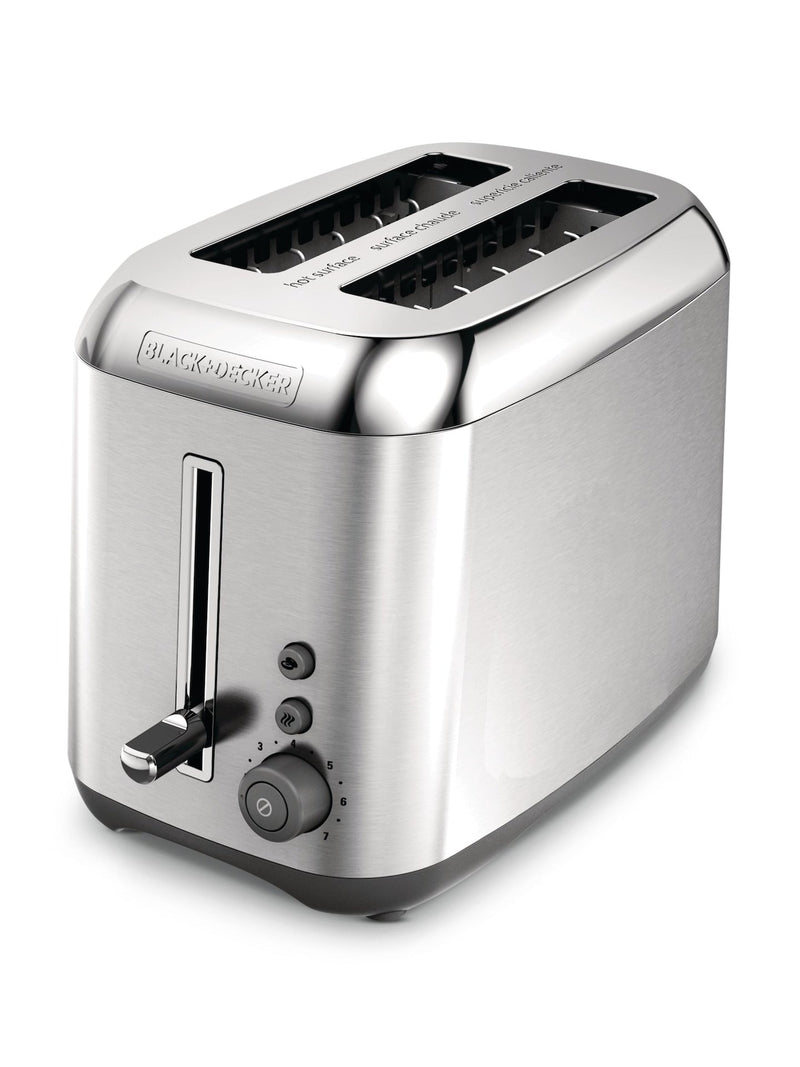 Kitchen Tools Extra Wide Slots Toaster with 7 Settings, Stainless Steel, 2-Slices Y5Z4