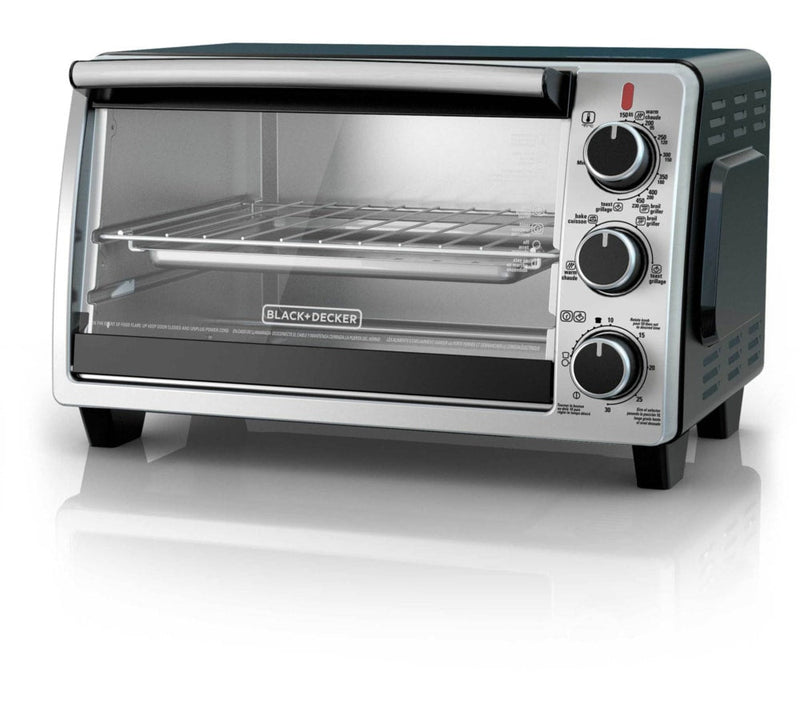 Toaster Oven with 4 Functions, Stainless Steel, 6-Slices M9W4