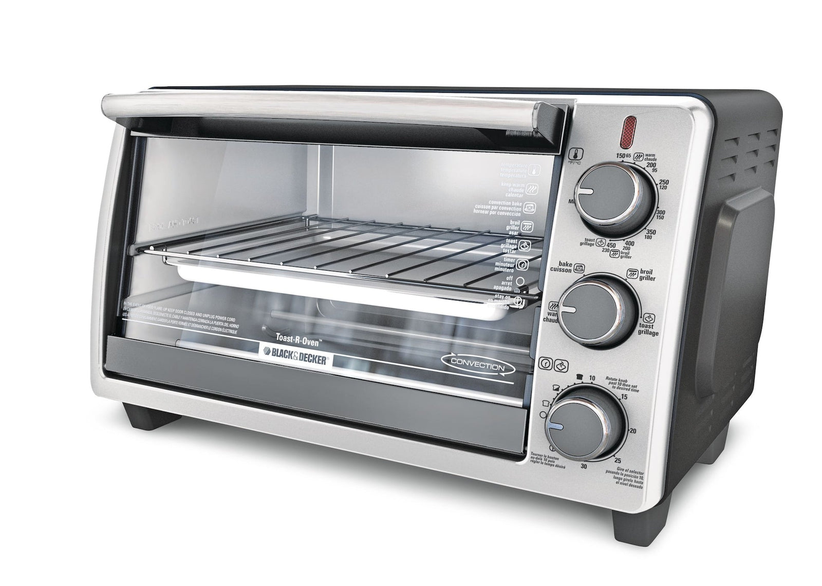 Toaster Oven with 4 Functions, Stainless Steel, 6-Slices M9W4 - product image 3