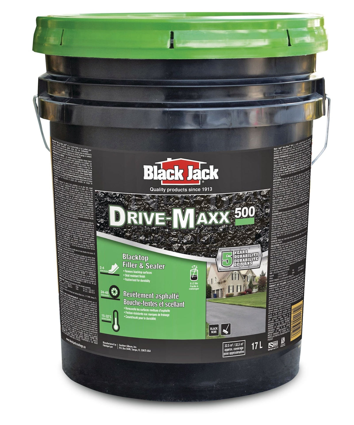 Black Jack Drive-Maxx 500 5-Year Asphalt Driveway Filler & Sealer, 32.5 sq. m Coverage, 17-L V7K8 - product image 1