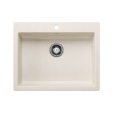 CSA Single Bowl Drop-In Kitchen Sink, Soft White, 25-in N3Y0 - product image 1