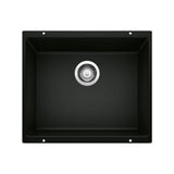 Precis SILGRANIT 21-in Single Bowl Undermount Kitchen Sink, Coal Black R1X9 - product image 1