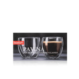 Double Wall Clear Glass Mugs, 2.7-oz, 2-pk Y4S3 - product image 1