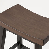 Arnold Oak/Dark Grey Counter/Bar Stool with Back Rest, 2-pc L9O8 - product image 2