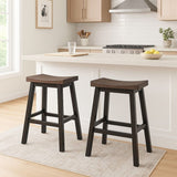 Arnold Oak/Dark Grey Counter/Bar Stool with Back Rest, 2-pc L9O8 - product image 6