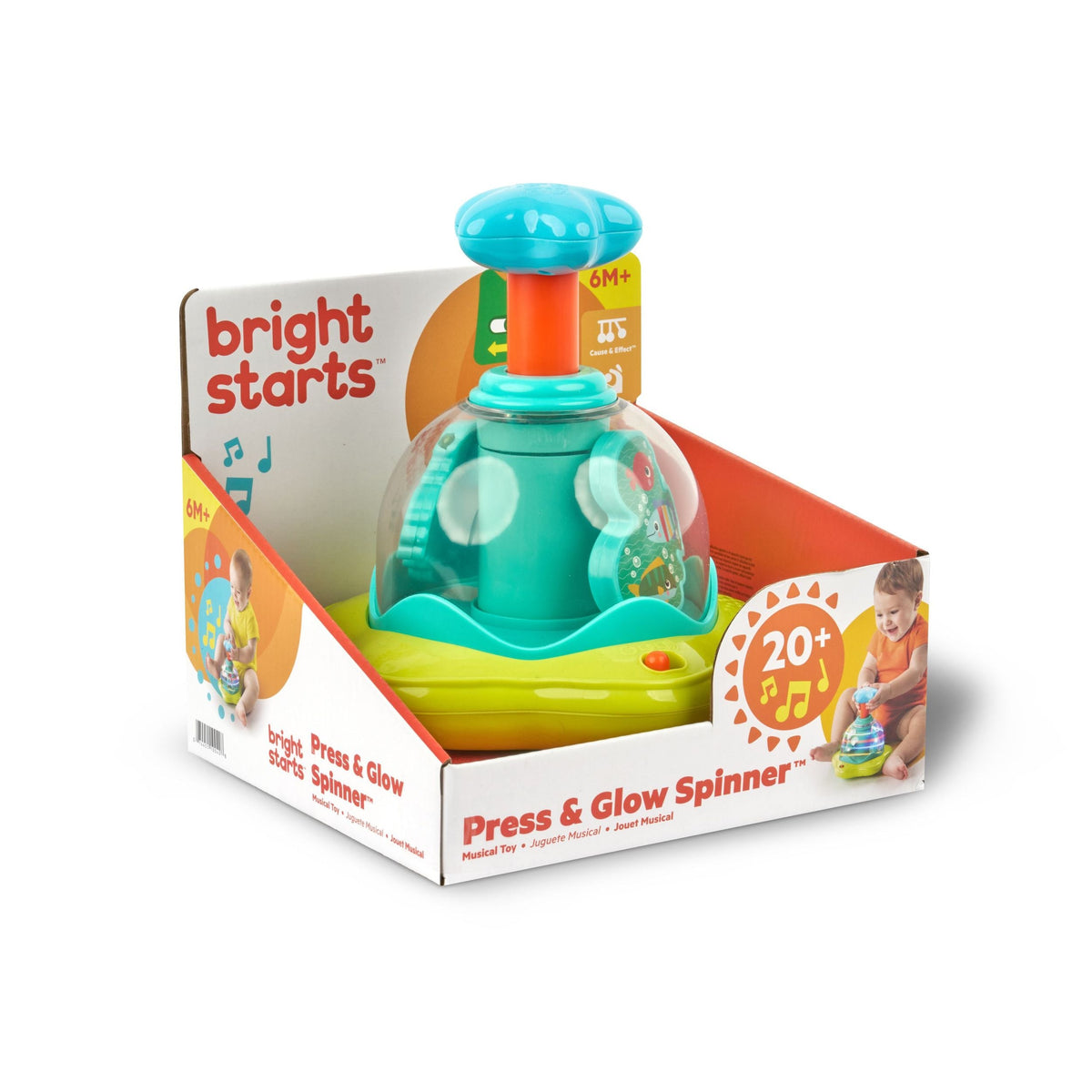 Starts Press and Glow Spinner Toy V4S4 - product image 2