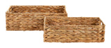 Ari Rectangle Woven Water Hyacinth Storage Basket, 2-pc W8J5 - product image 1