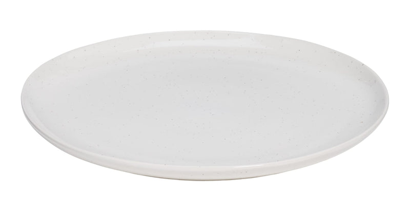 Bettina Glossy Stoneware Salad Plate, 1-pc, White Speckle J3S0