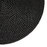 Braided Round Placemats, Black, 15-in Diameter, 4-pk G2T5 - product image 3