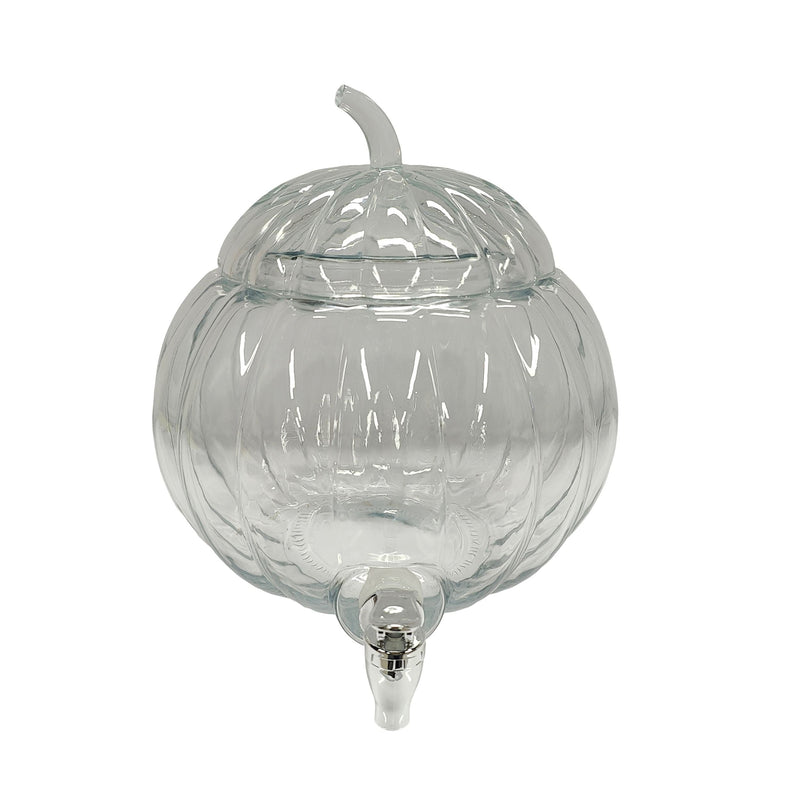 Glass Pumpkin Drink Dispenser, for Fall E2D9