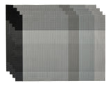 Grey Check Textilene Placemat, 13-in x 18-in, 4-pk D9J0 - product image 1