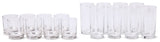 Heavy Base Glassware Tumbler Set, Clear, 11 oz & 15 oz, 16-pc M4P7 - product image 1