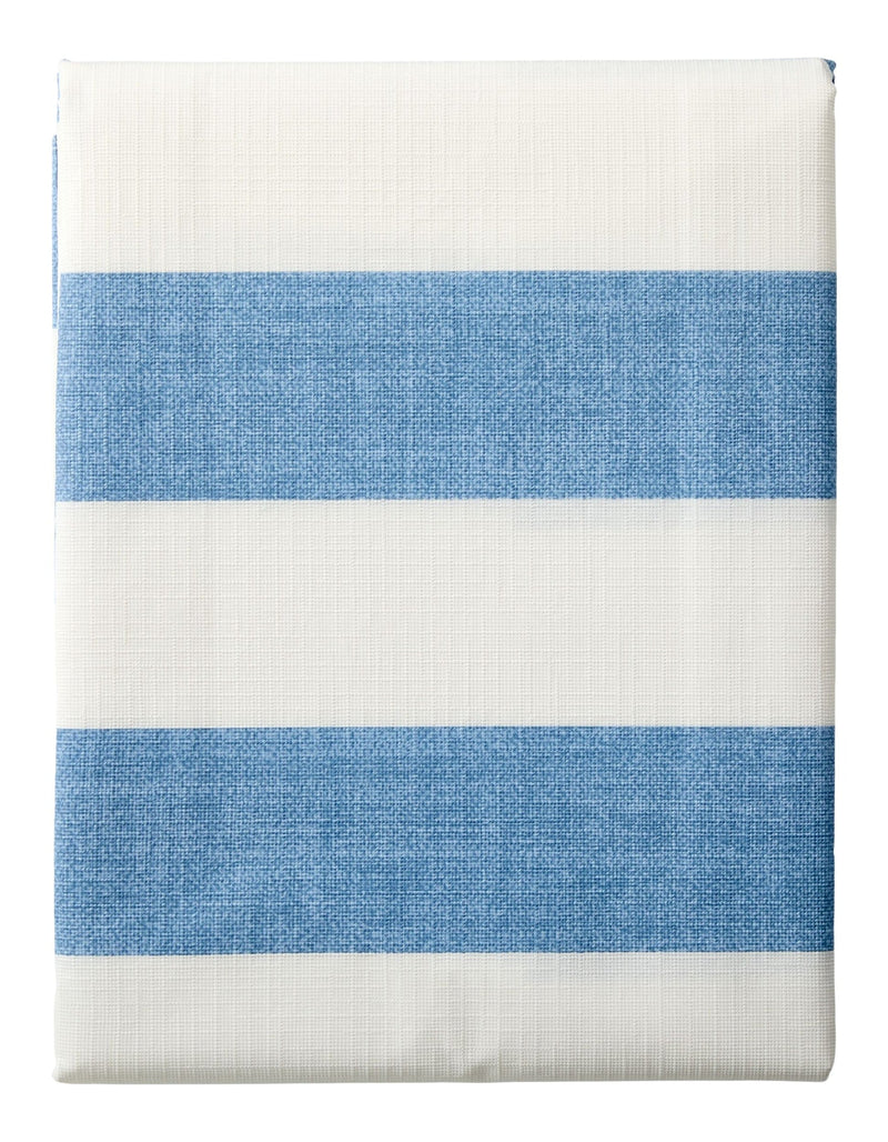Indoor/Outdoor Stripe PEVA Table Cloth, 60-in x 84-in O2F9