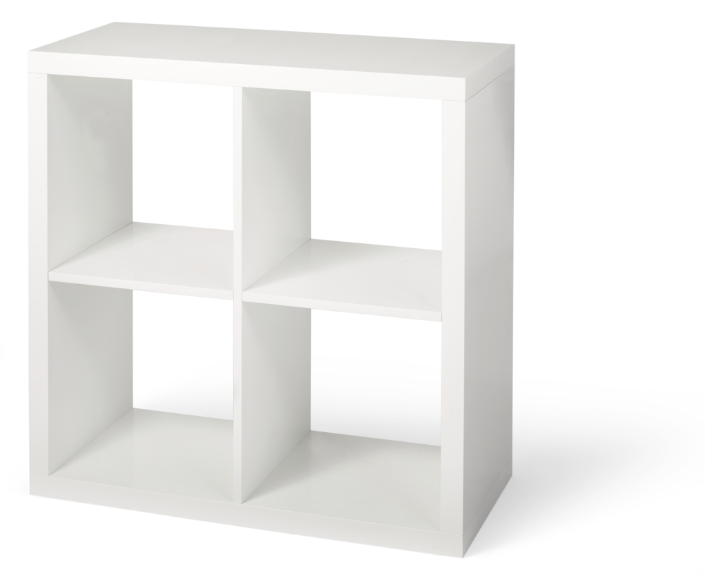 Invermere 4-Cube Storage Organizer, Bookcase/Bookshelf, White J8C8 - product image 1