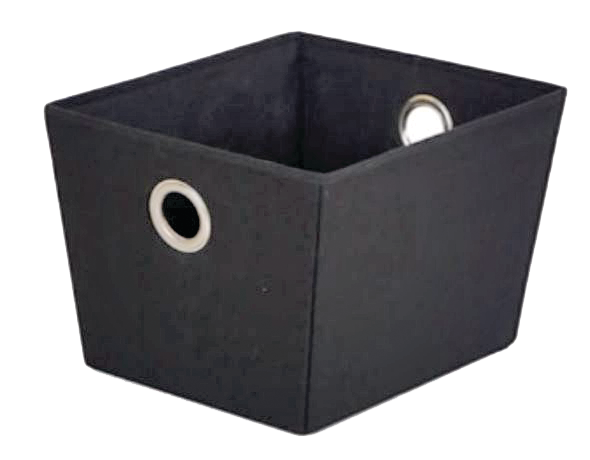 Piper Basket, Black, 13.5 x 11.4 x 8.8-in S3A9