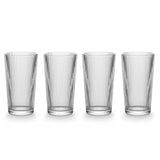 Ribbed High Ball Glass Set, Lead-free, 4-pc V7O7 - product image 1