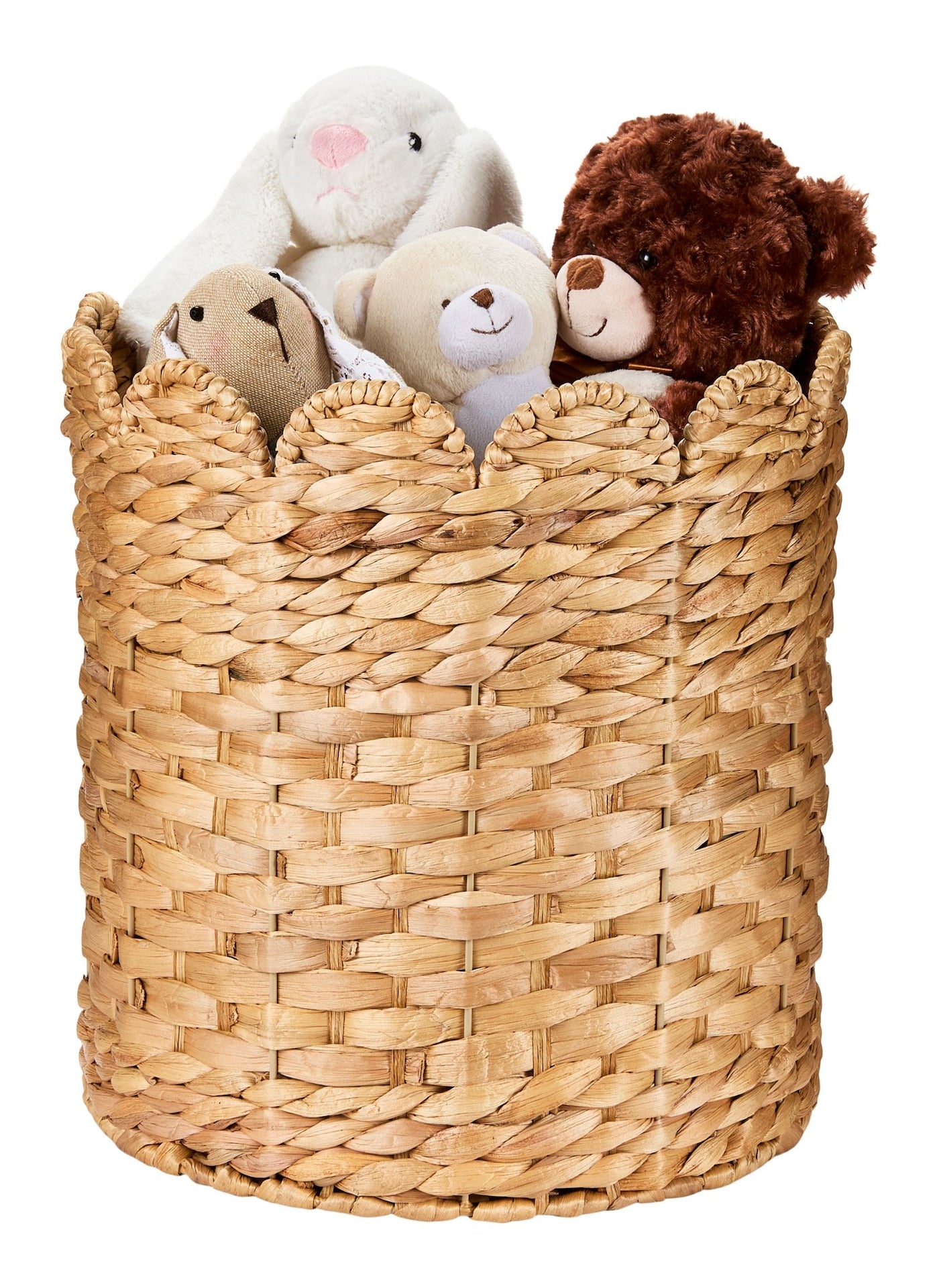 Sadie Woven Tall Water Hyacinth Storage Basket K1H8 - product image 1