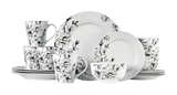 Wild Rose Porcelain Dinnerware Set, Serves 4, 16-pc, White M1S2 - product image 1