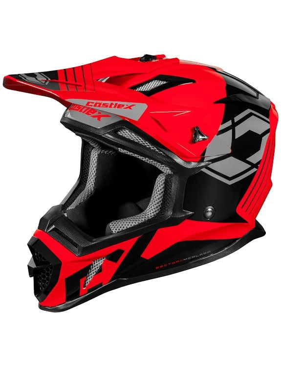 X CX200 Sector MX Helmet, Red V9P3 - product image 1