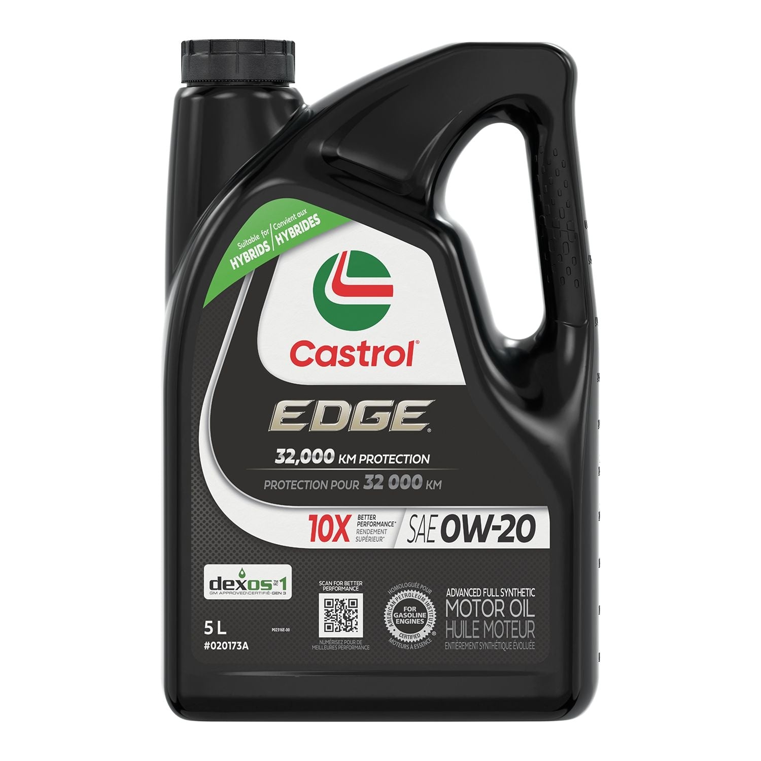 EDGE 0W20 Advanced Synthetic Engine/Motor Oil, 5-L R0G7 - product image 1