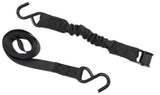 Bungee Cam-Buckle Tie-Down, 600-lb Break Strength, Black, 8-ft, 2-pk D5R8 - product image 2