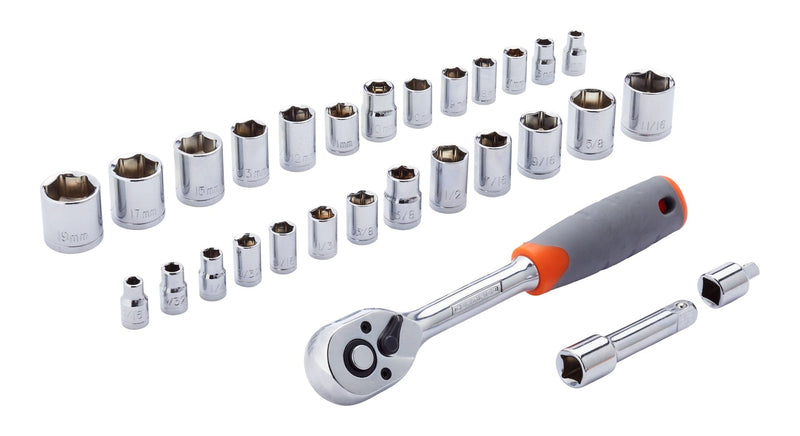 Socket and Ratchet Set, 29-pc K8L7