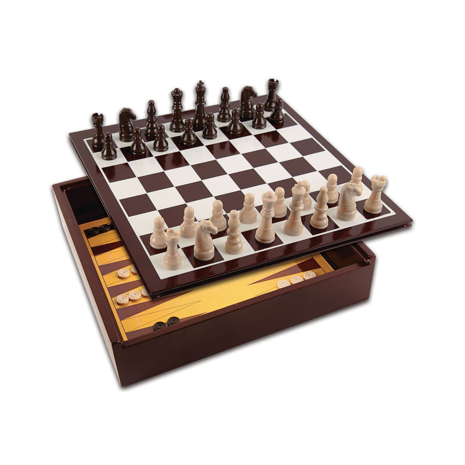 Classic 10-in-1 Wooden Game Set with Durable Storage Box I7N0 - product image 1