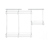 Wire Shelf Track Closet Organizer Kit, White, 4 x 6-ft G3H8 - product image 1