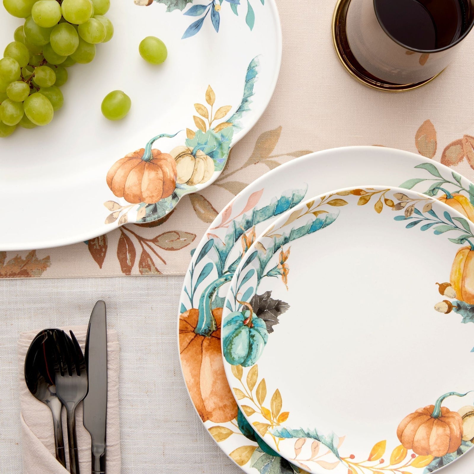 Home Lightweight Stoneware Harvest Dinnerware Set, Serves 4, 12-pc X8I1 - product image 7