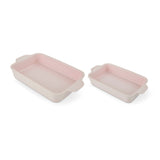 Kitchen Nested Bead Rectangular Bake Dish Set, Pink, 2-pc S3E1 - product image 1