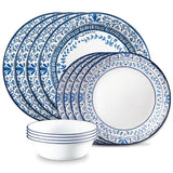 Portofino Glass Dinnerware Set, Serves 4, 12-pc, White Y8L9 - product image 1