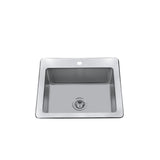 25-in Brushed Satin Stainless Steel Drop-in Sink C6J5 - product image 1