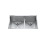 CXZD771L 32-in Low Divide Stainless Steel Double Bowl Sink T3B6 - product image 1