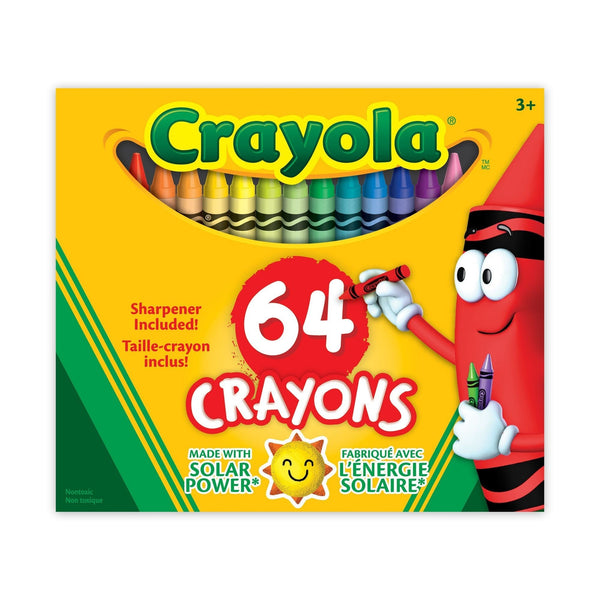 Crayons, 64 Pieces, Multicolour Q9V7