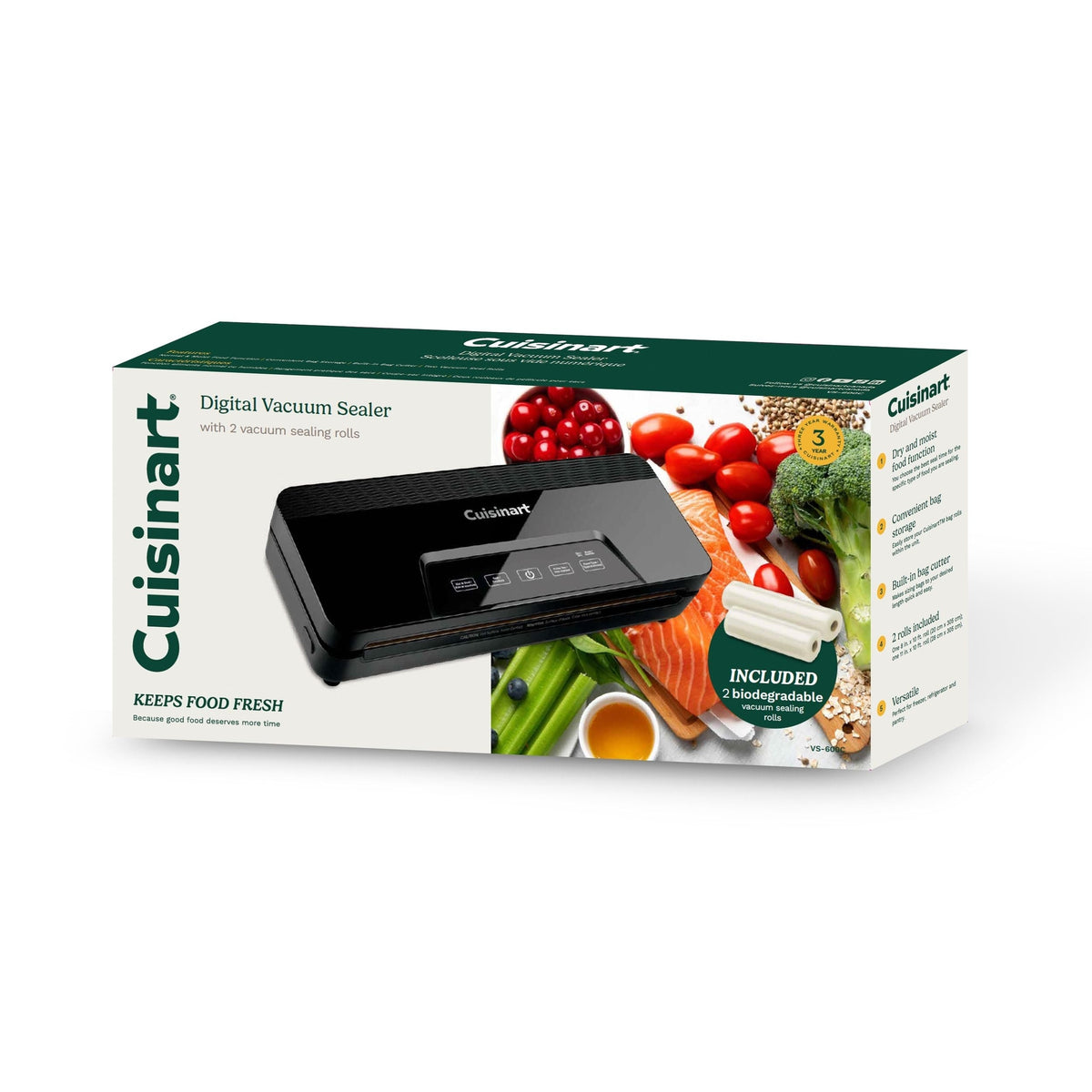Digital Touch Screen Vacuum Sealer, with 2 Rolls C0Z1 - product image 1