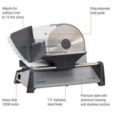 Professional Food/Meat Slicer, 7.5-in Blade, Stainless Steel O7J3 - product image 3