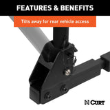 18021 Hitch Mounted Bike Rack, Fits 1-1/4" and 2" Receiver, 2 Bikes T7W4 - product image 7