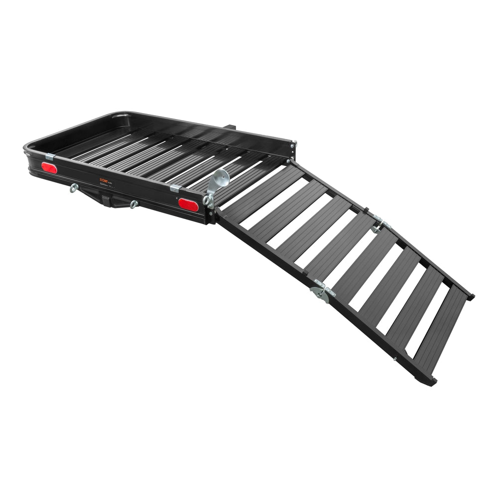 18112 Aluminum Hitch Mount Basket-Style Cargo Carrier with Ramp, Fits 2-in Receivers, 50 x 30-in M5L5 - product image 2