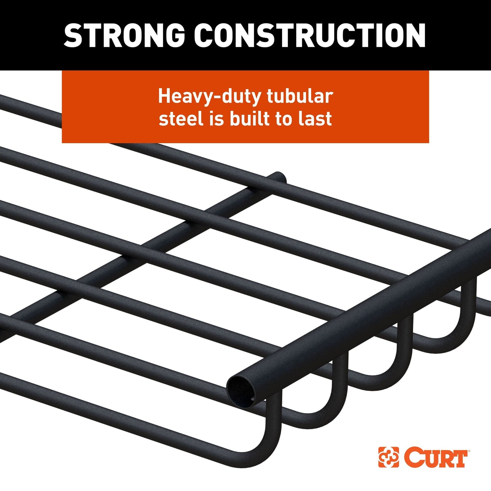 18124 Steel Roof Rack Cargo Basket/Carrier Extension, Black, 6-sq.ft W5P8 - product image 7