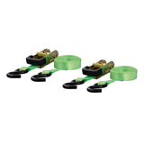 83028 16-ft Lime Green Cargo Straps with S-Hooks (1,100-lb, 2-pk) P5S0 - product image 1