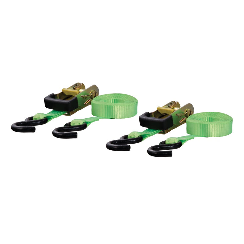 83028 16-ft Lime Green Cargo Straps with S-Hooks (1,100-lb, 2-pk) P5S0