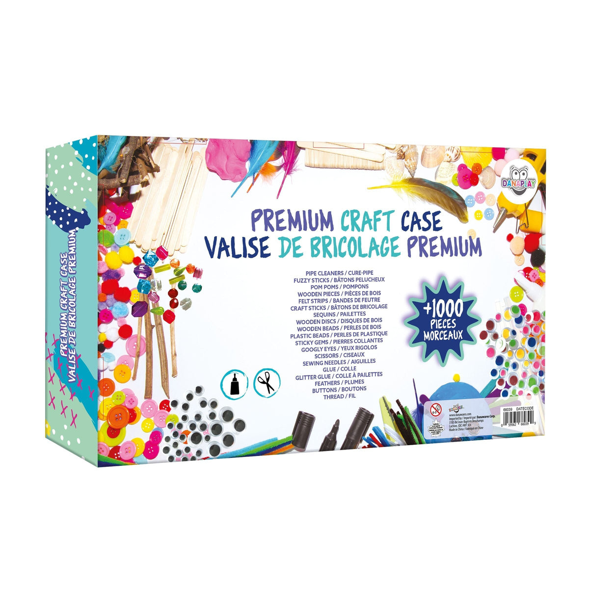 Premium Craft Case, A Craft Lover's Dream Starter Set with 1000+ Pieces P6Z9 - product image 2