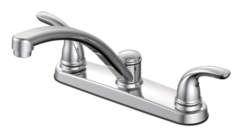 Renovate Double Handle Kitchen Faucet, Chrome I3P0